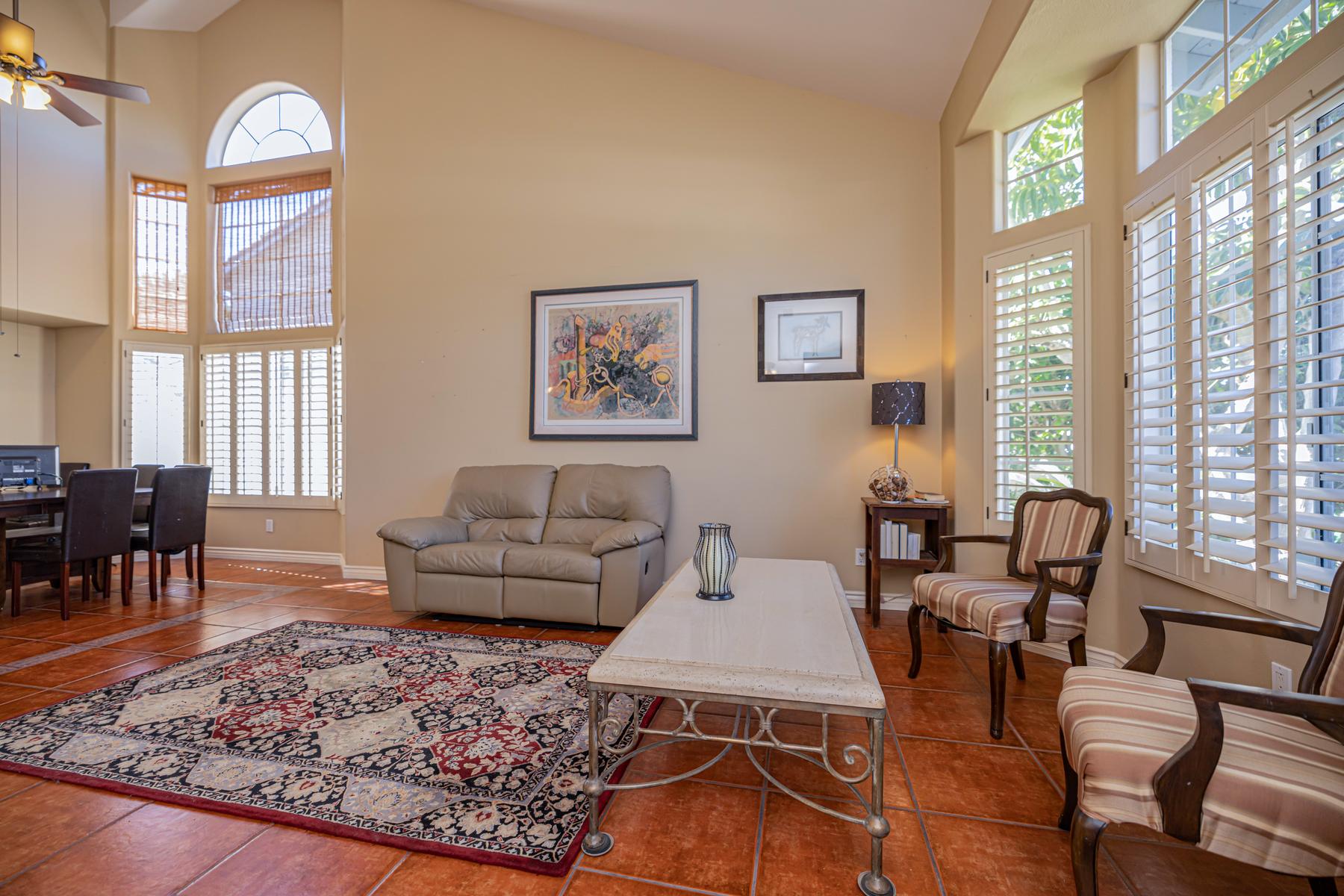 Vaulted ceilings and a lot of natural light